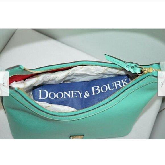 Dooney & Bourke Saffiano Italian Leather Mint Bag - Picture 8 of 11